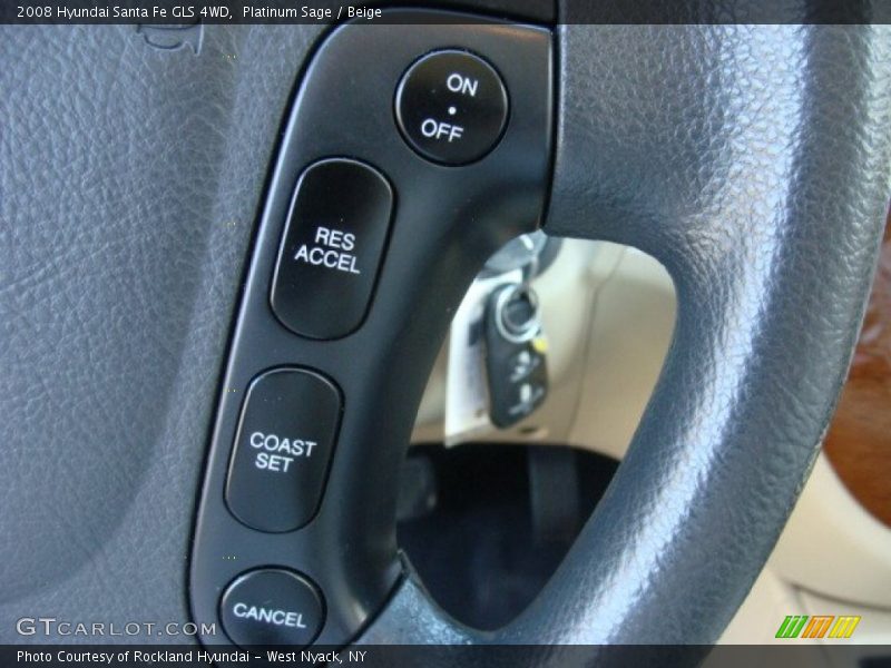 Platinum Sage / Beige 2008 Hyundai Santa Fe GLS 4WD