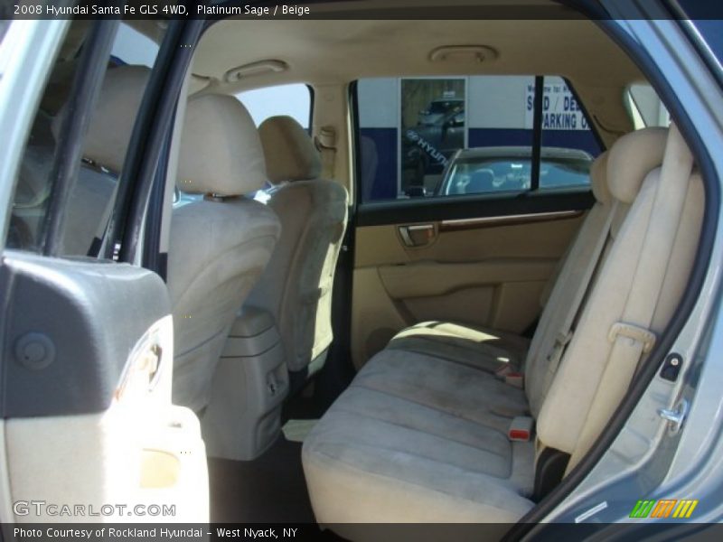 Platinum Sage / Beige 2008 Hyundai Santa Fe GLS 4WD