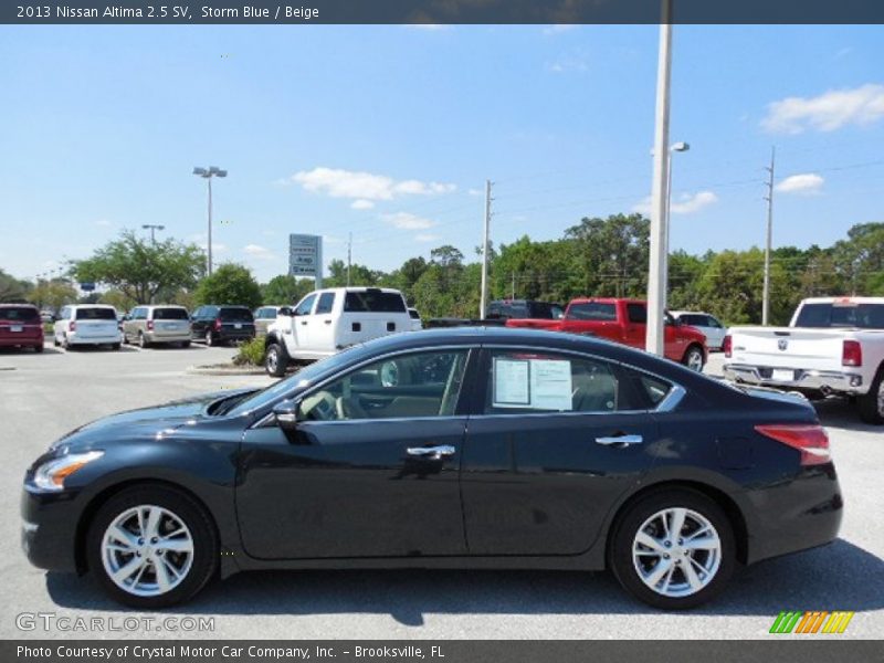 Storm Blue / Beige 2013 Nissan Altima 2.5 SV