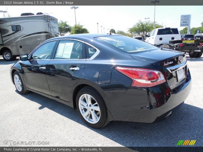 Storm Blue / Beige 2013 Nissan Altima 2.5 SV