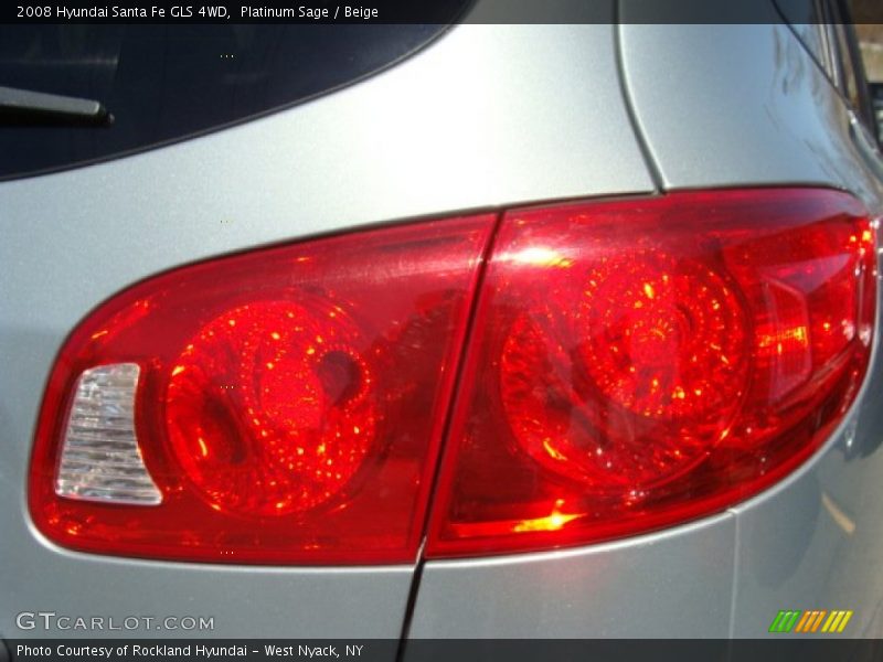 Platinum Sage / Beige 2008 Hyundai Santa Fe GLS 4WD