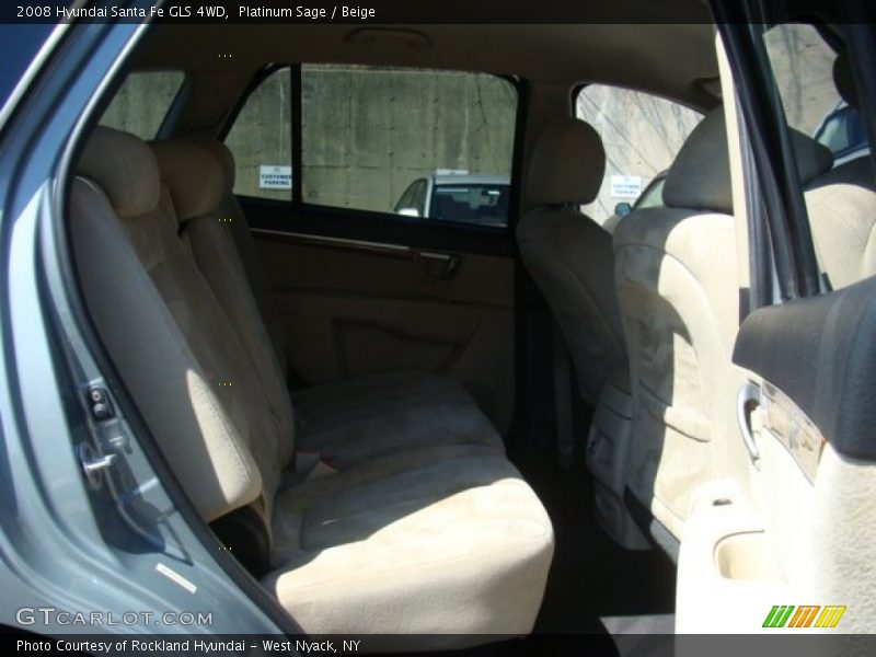 Platinum Sage / Beige 2008 Hyundai Santa Fe GLS 4WD