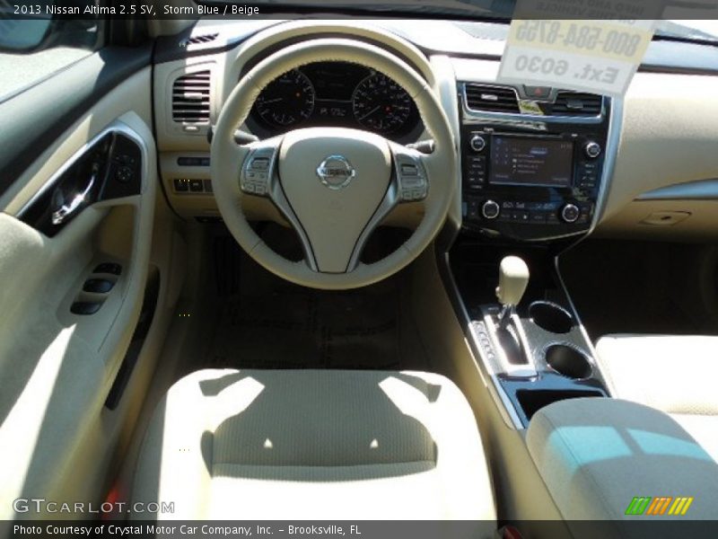 Storm Blue / Beige 2013 Nissan Altima 2.5 SV