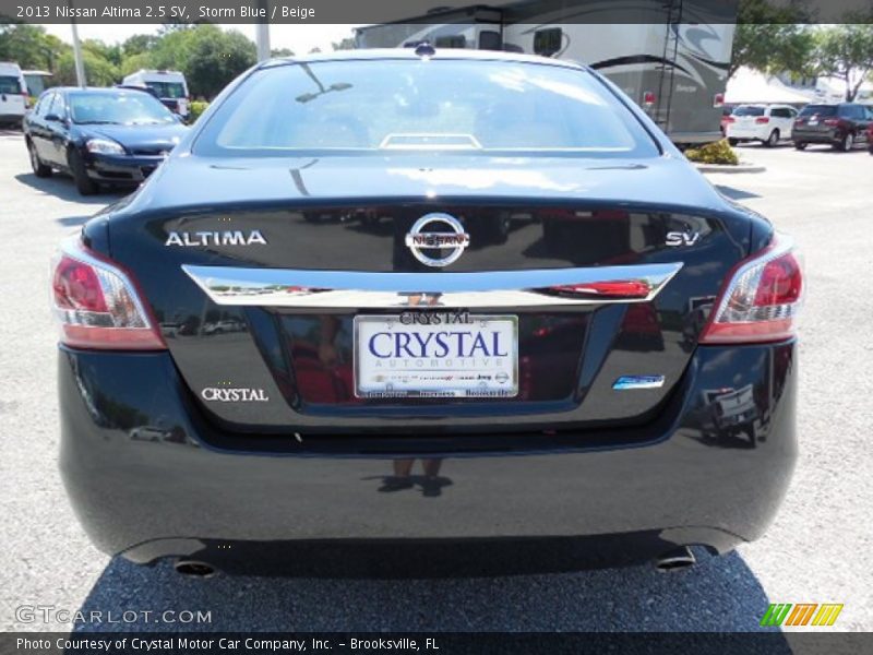 Storm Blue / Beige 2013 Nissan Altima 2.5 SV