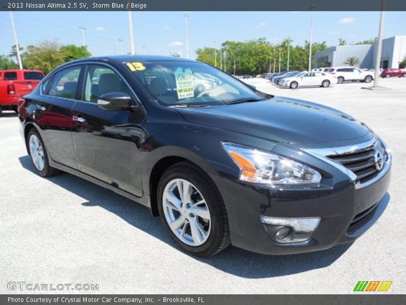 Storm Blue / Beige 2013 Nissan Altima 2.5 SV