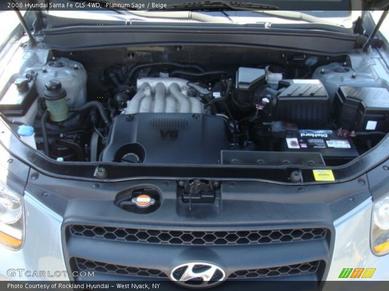 Platinum Sage / Beige 2008 Hyundai Santa Fe GLS 4WD