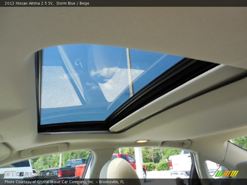 Storm Blue / Beige 2013 Nissan Altima 2.5 SV
