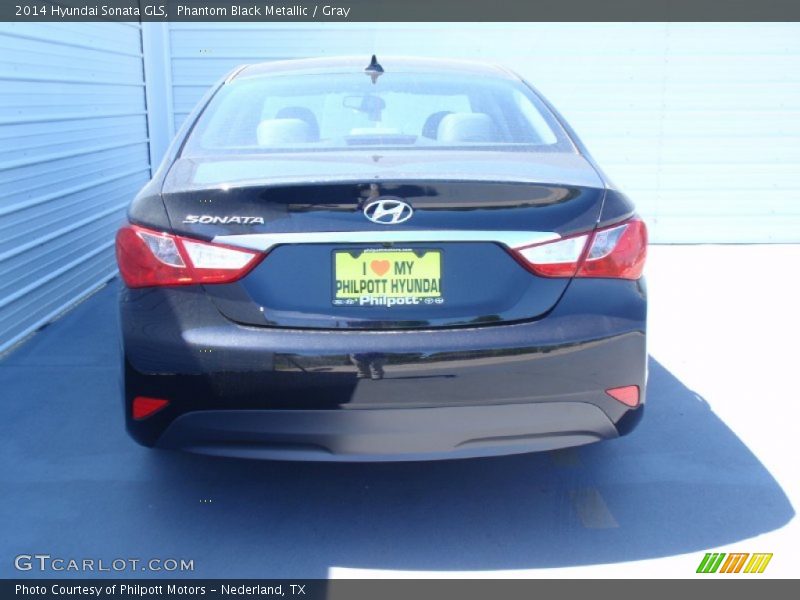 Phantom Black Metallic / Gray 2014 Hyundai Sonata GLS