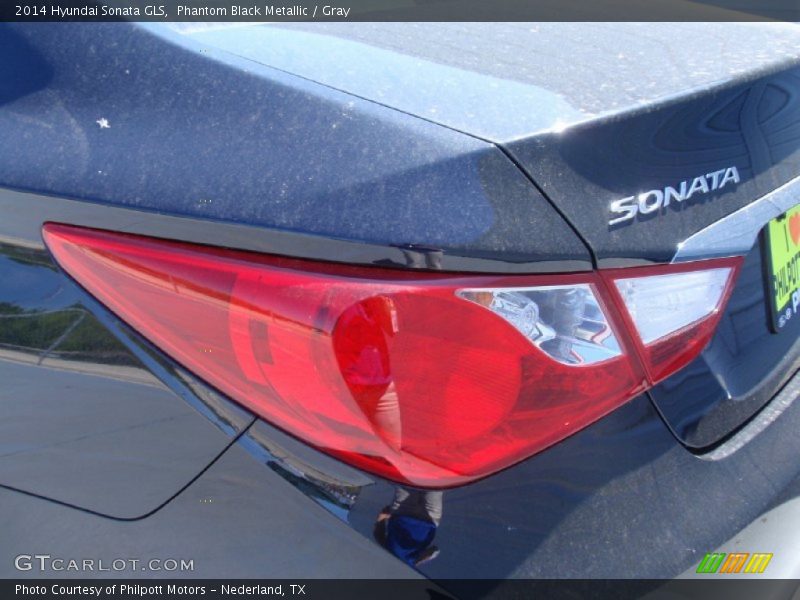 Phantom Black Metallic / Gray 2014 Hyundai Sonata GLS