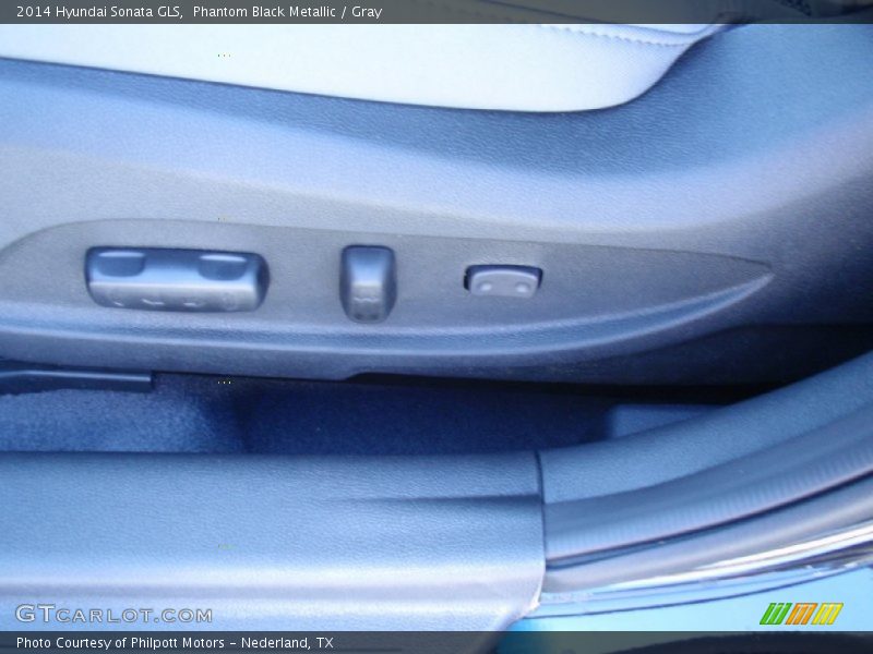 Phantom Black Metallic / Gray 2014 Hyundai Sonata GLS