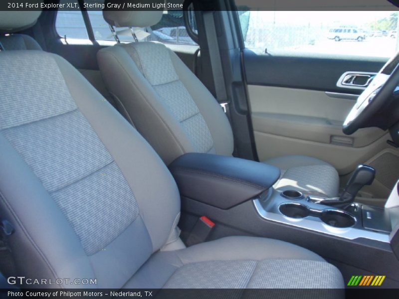 Sterling Gray / Medium Light Stone 2014 Ford Explorer XLT