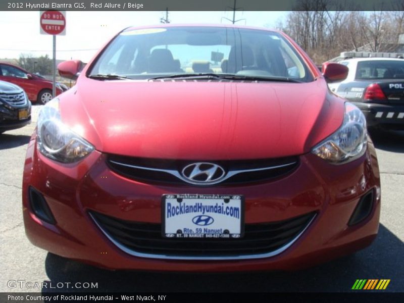 Red Allure / Beige 2012 Hyundai Elantra GLS