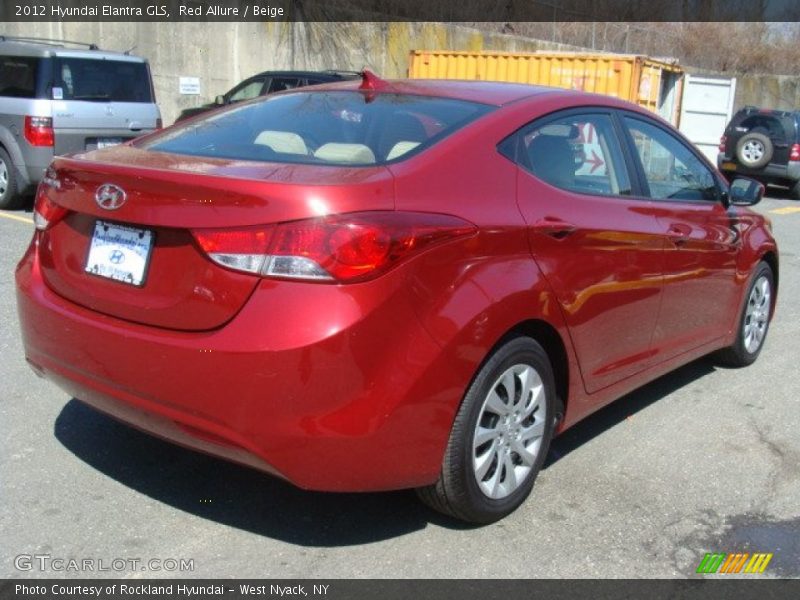 Red Allure / Beige 2012 Hyundai Elantra GLS