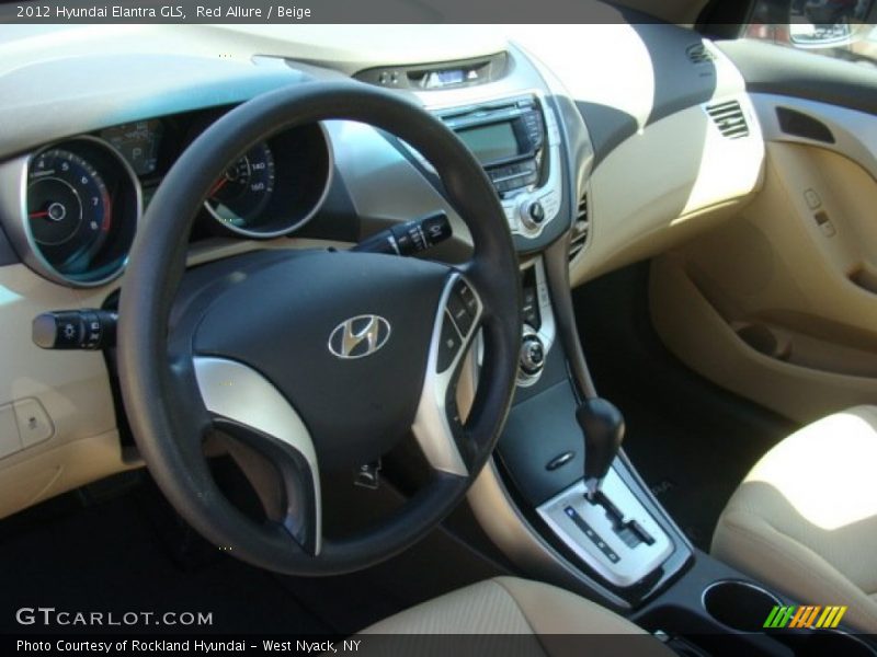Red Allure / Beige 2012 Hyundai Elantra GLS