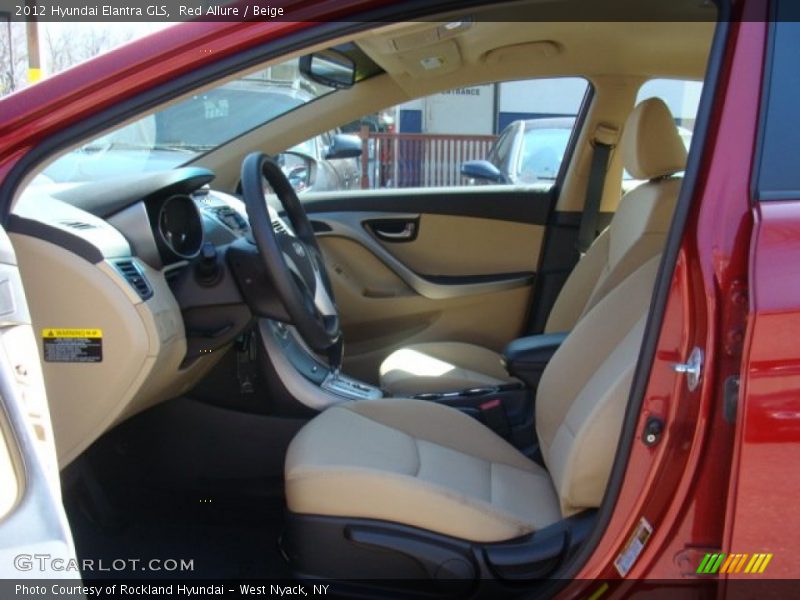 Red Allure / Beige 2012 Hyundai Elantra GLS