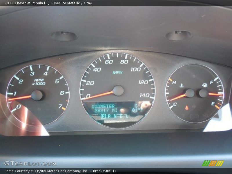 Silver Ice Metallic / Gray 2013 Chevrolet Impala LT