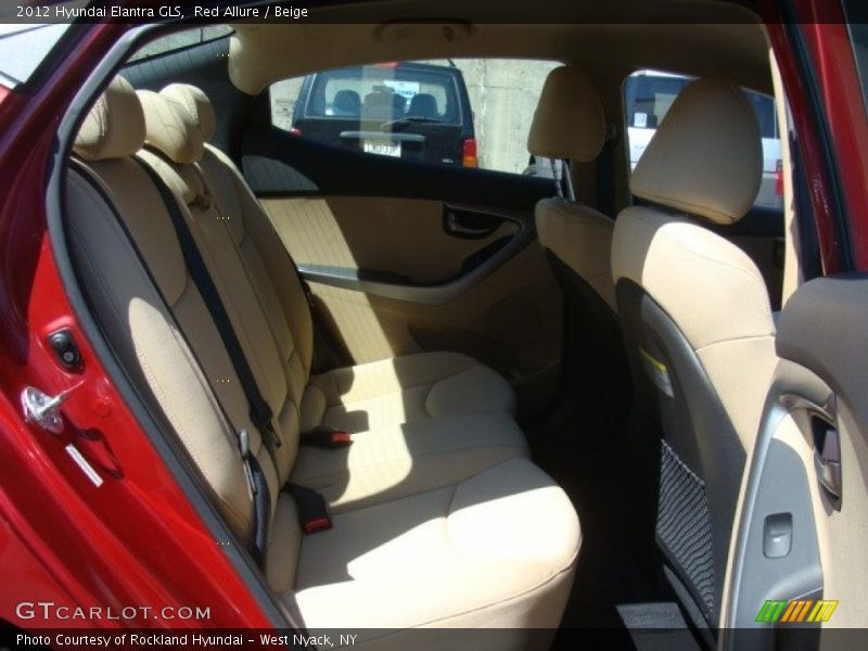 Red Allure / Beige 2012 Hyundai Elantra GLS
