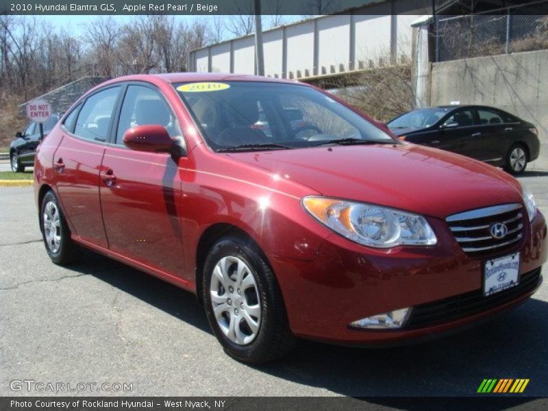 Apple Red Pearl / Beige 2010 Hyundai Elantra GLS