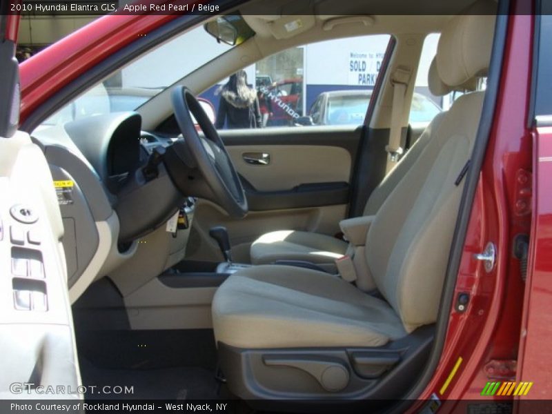 Apple Red Pearl / Beige 2010 Hyundai Elantra GLS