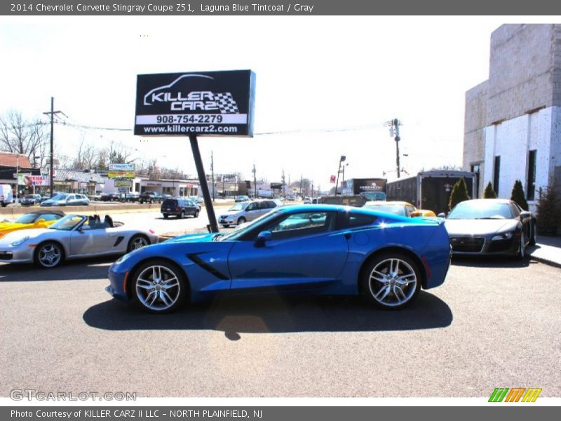 Laguna Blue Tintcoat / Gray 2014 Chevrolet Corvette Stingray Coupe Z51