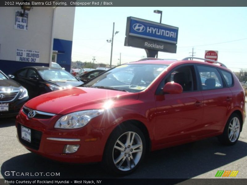 Chilipepper Red / Black 2012 Hyundai Elantra GLS Touring