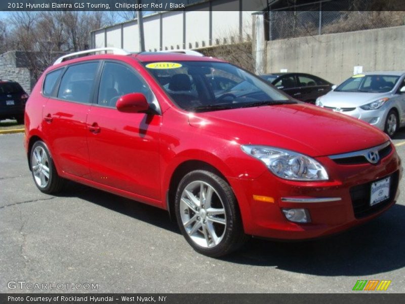 Chilipepper Red / Black 2012 Hyundai Elantra GLS Touring