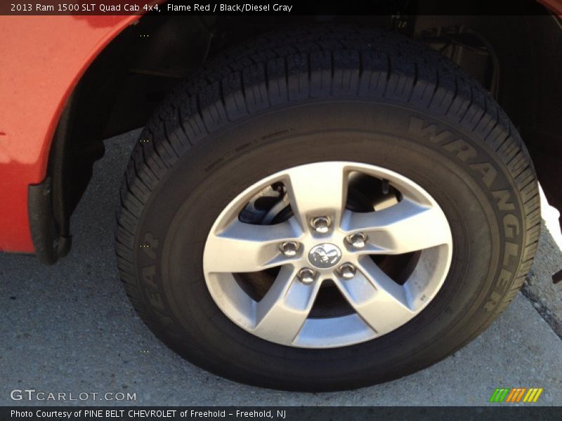 Flame Red / Black/Diesel Gray 2013 Ram 1500 SLT Quad Cab 4x4