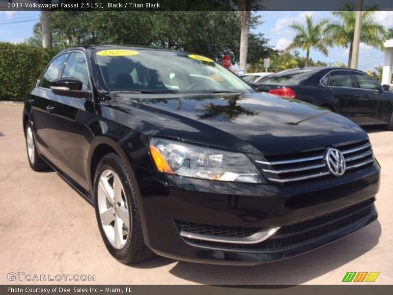 Black / Titan Black 2013 Volkswagen Passat 2.5L SE