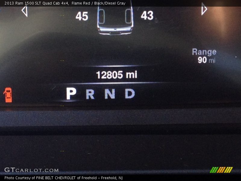 Flame Red / Black/Diesel Gray 2013 Ram 1500 SLT Quad Cab 4x4