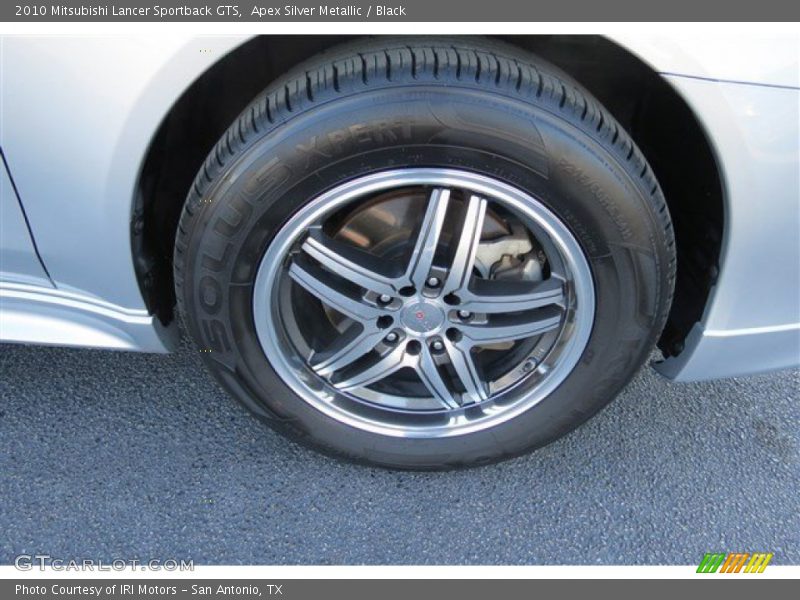 Apex Silver Metallic / Black 2010 Mitsubishi Lancer Sportback GTS