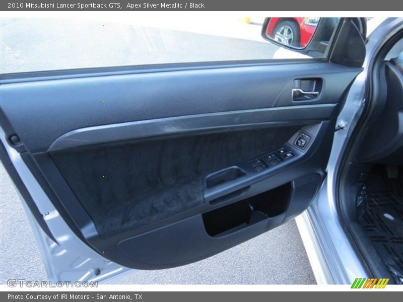 Apex Silver Metallic / Black 2010 Mitsubishi Lancer Sportback GTS
