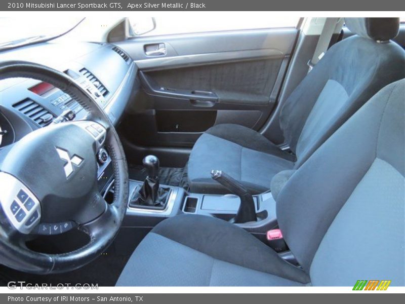Apex Silver Metallic / Black 2010 Mitsubishi Lancer Sportback GTS