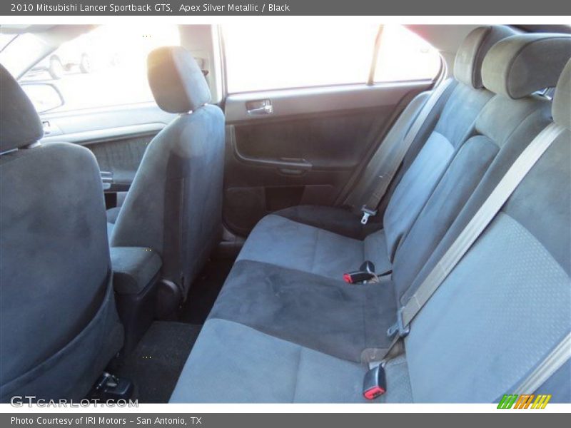 Apex Silver Metallic / Black 2010 Mitsubishi Lancer Sportback GTS