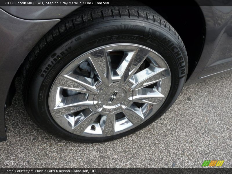 Sterling Gray Metallic / Dark Charcoal 2012 Lincoln MKZ FWD