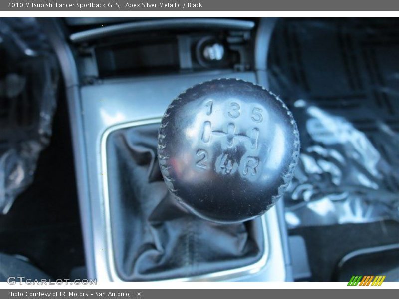 Apex Silver Metallic / Black 2010 Mitsubishi Lancer Sportback GTS