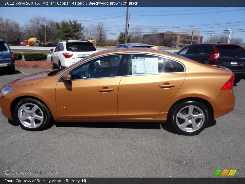 Vibrant Copper Metallic / Beechwood Brown/Off Black 2012 Volvo S60 T5