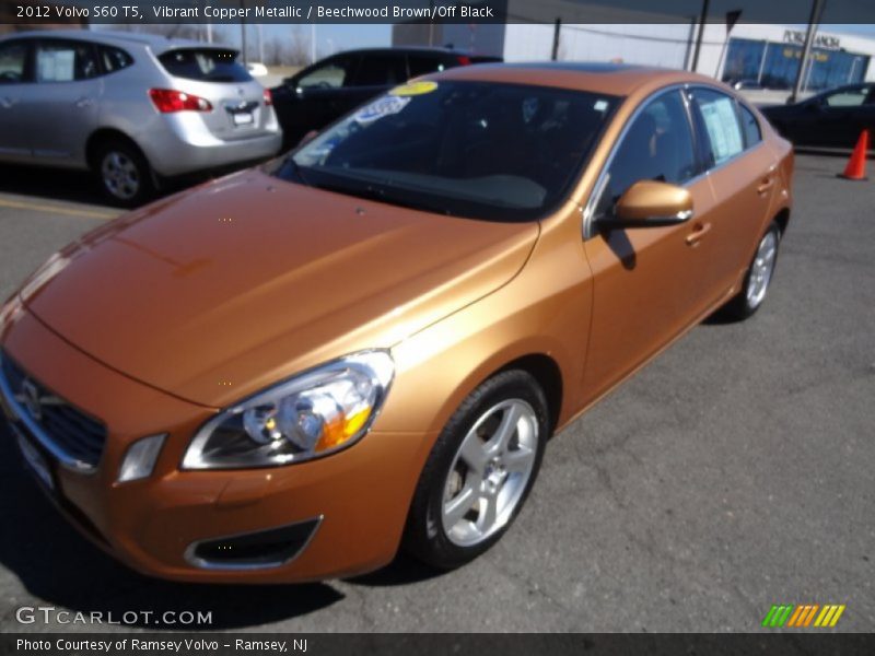 Vibrant Copper Metallic / Beechwood Brown/Off Black 2012 Volvo S60 T5