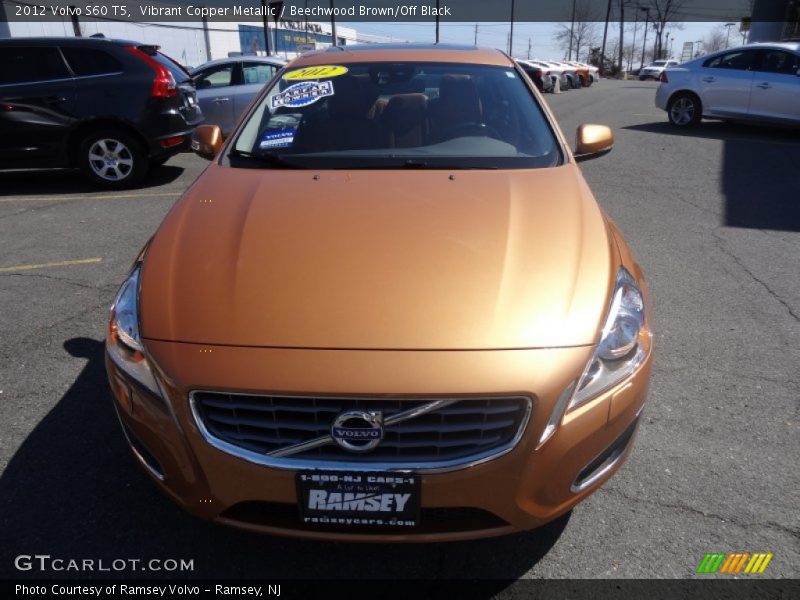 Vibrant Copper Metallic / Beechwood Brown/Off Black 2012 Volvo S60 T5