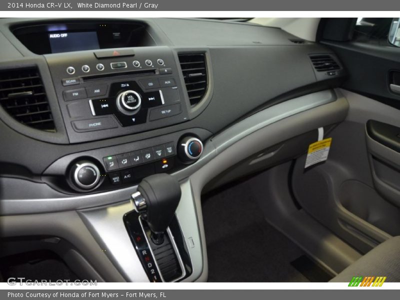 White Diamond Pearl / Gray 2014 Honda CR-V LX