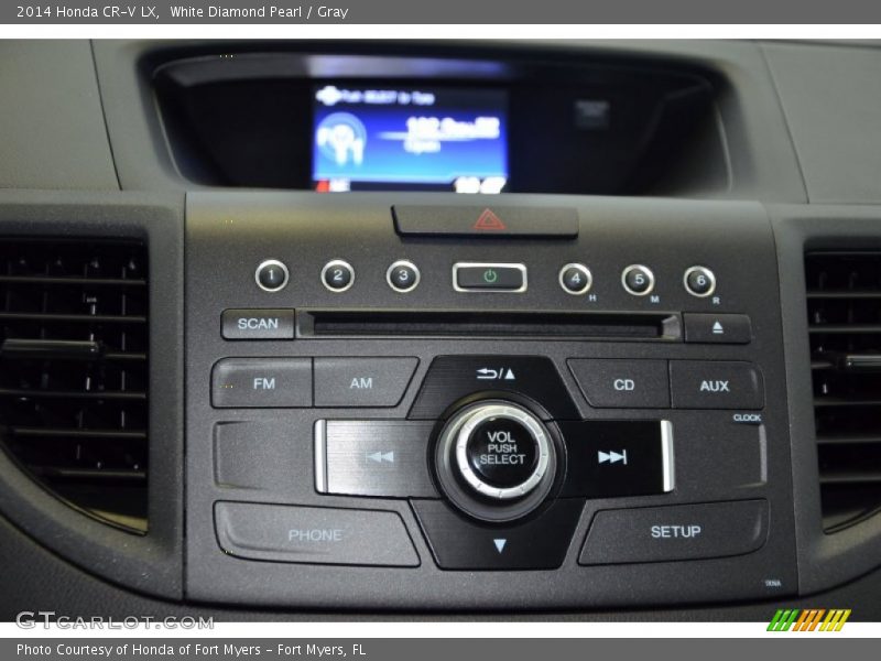 White Diamond Pearl / Gray 2014 Honda CR-V LX