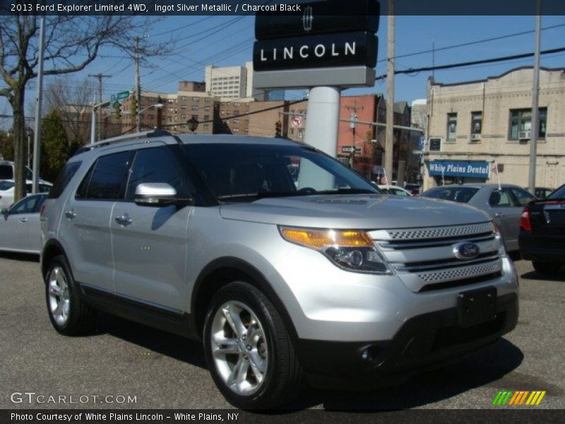 Ingot Silver Metallic / Charcoal Black 2013 Ford Explorer Limited 4WD