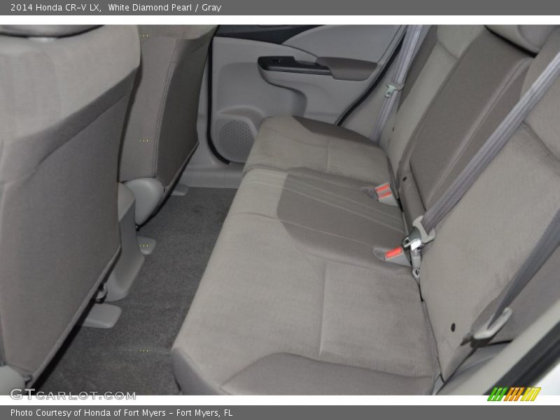 White Diamond Pearl / Gray 2014 Honda CR-V LX