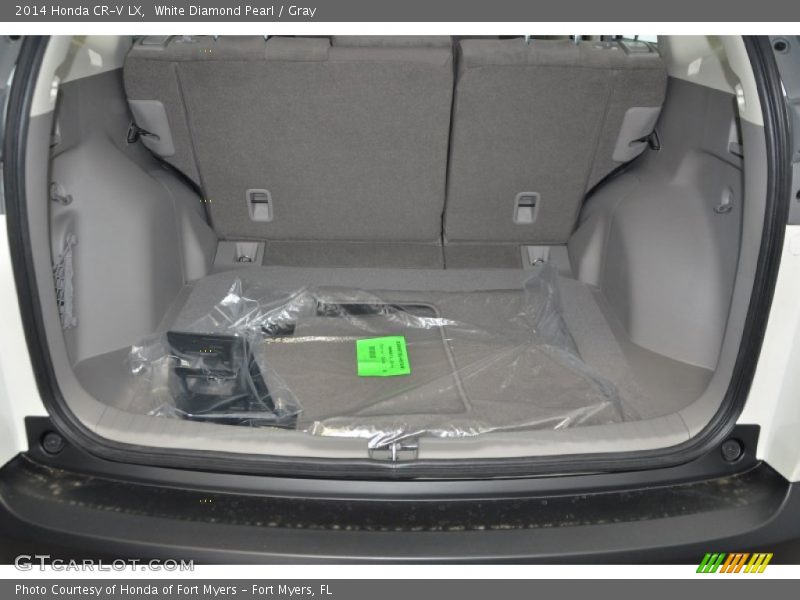 White Diamond Pearl / Gray 2014 Honda CR-V LX