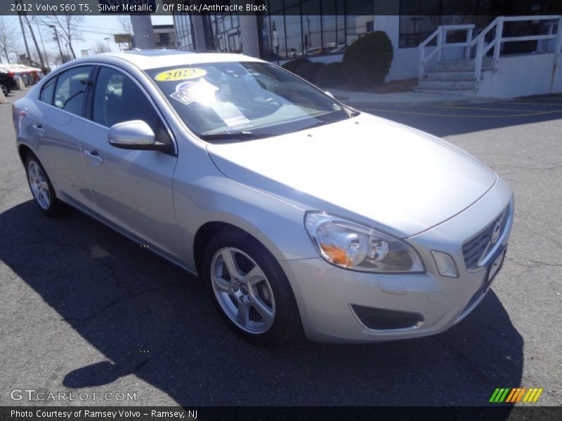 Silver Metallic / Off Black/Anthracite Black 2012 Volvo S60 T5