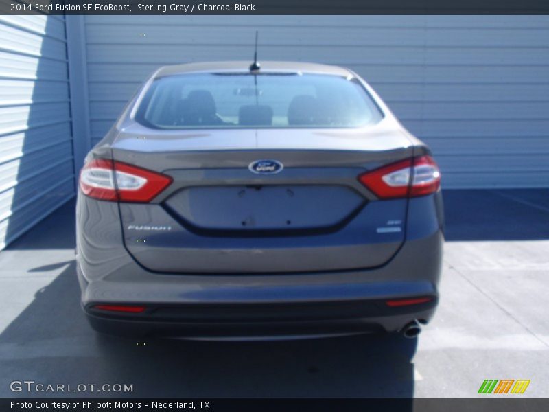 Sterling Gray / Charcoal Black 2014 Ford Fusion SE EcoBoost