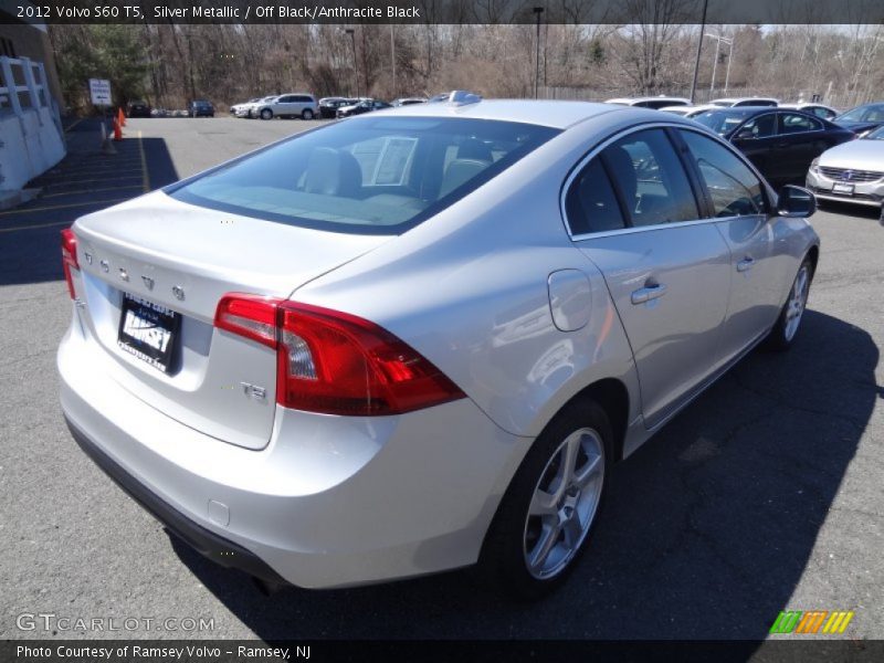 Silver Metallic / Off Black/Anthracite Black 2012 Volvo S60 T5