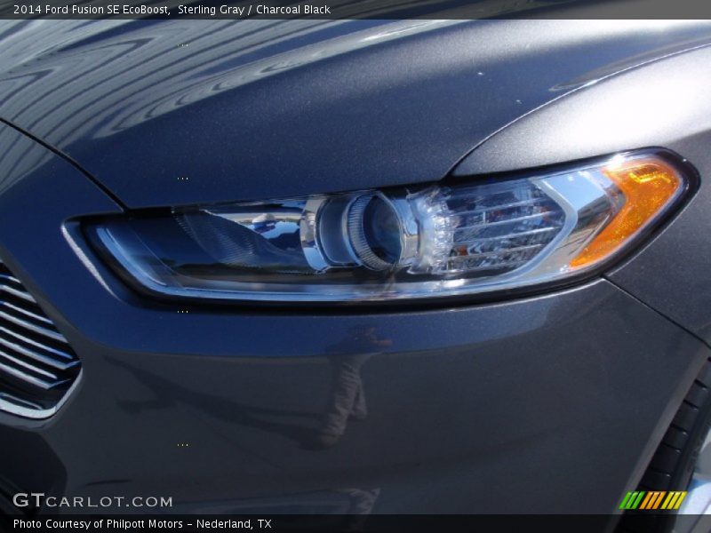 Sterling Gray / Charcoal Black 2014 Ford Fusion SE EcoBoost