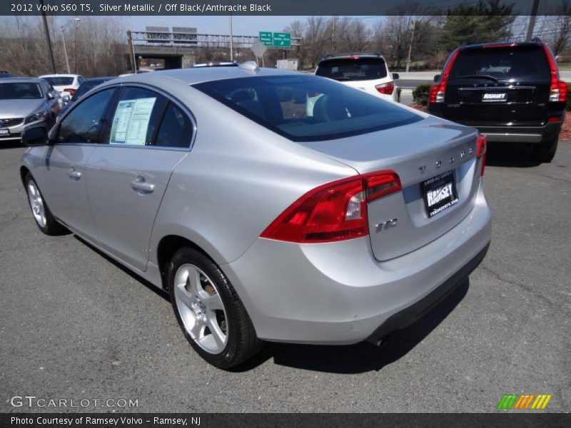 Silver Metallic / Off Black/Anthracite Black 2012 Volvo S60 T5