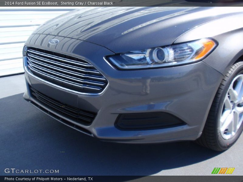 Sterling Gray / Charcoal Black 2014 Ford Fusion SE EcoBoost