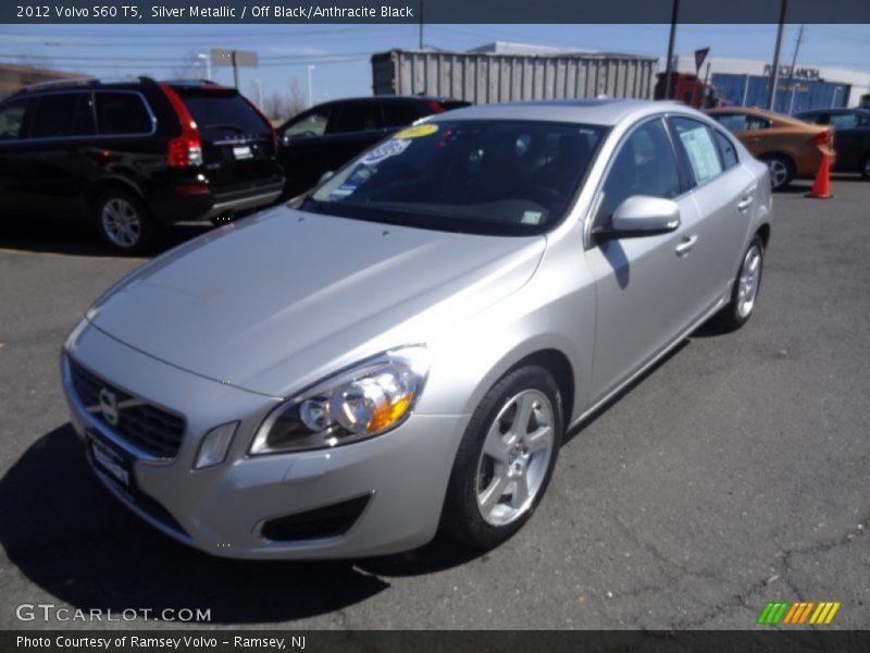 Silver Metallic / Off Black/Anthracite Black 2012 Volvo S60 T5